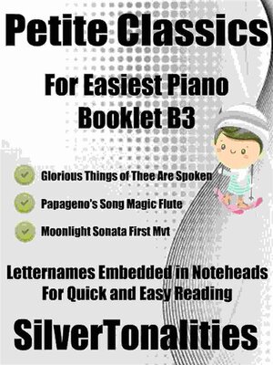 cover image of Petite Classics for Easiest Piano Booklet B3